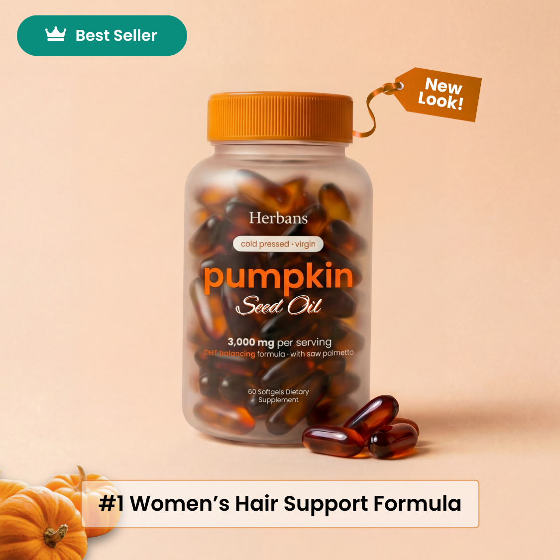 Herbans Pumpkin Seed Oil Softgels